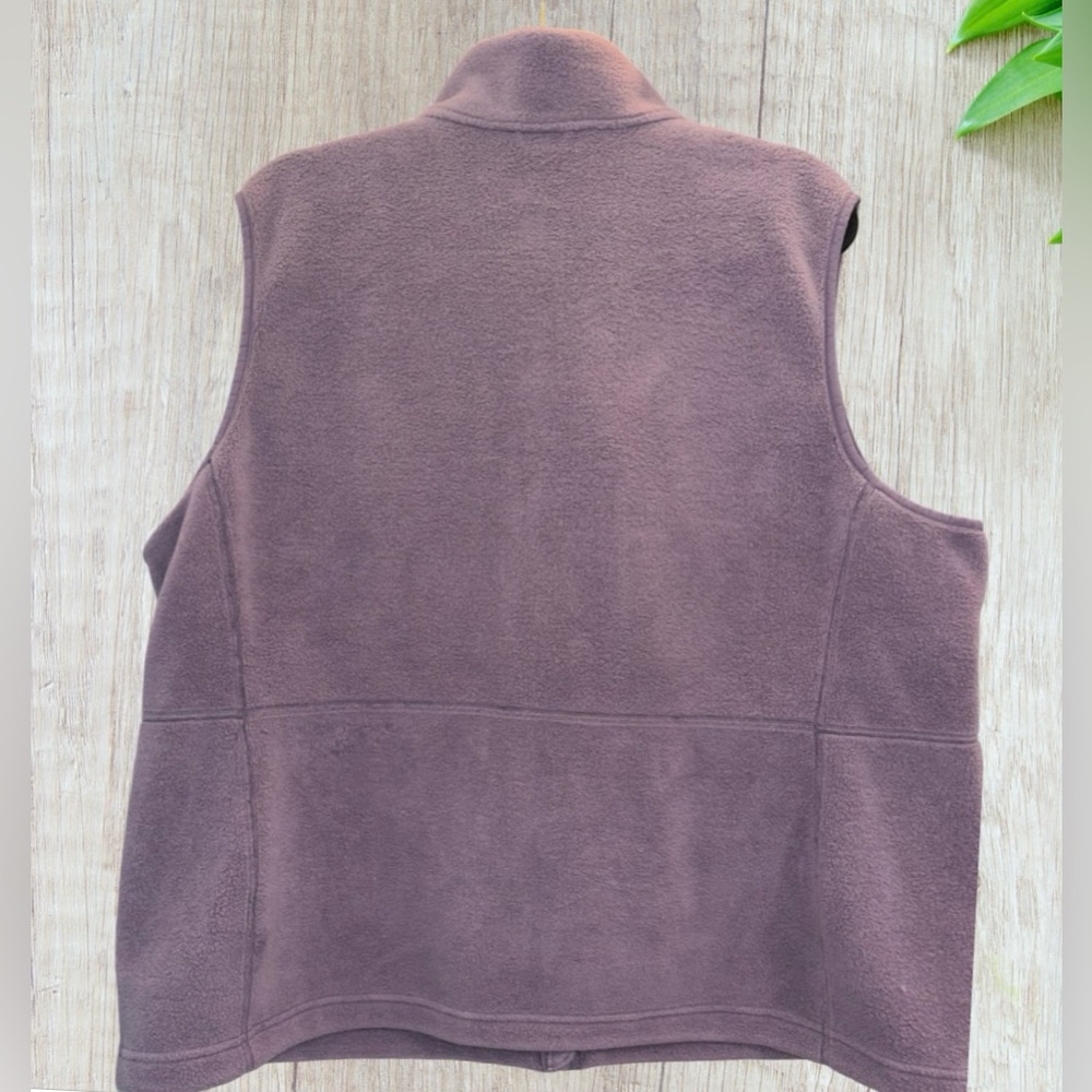 L.L. Bean Lavender Fleece Vest XXL - Picture 6 of 6